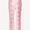 Vetements Missoni | Pantalon Bootcut Blanc/Rose