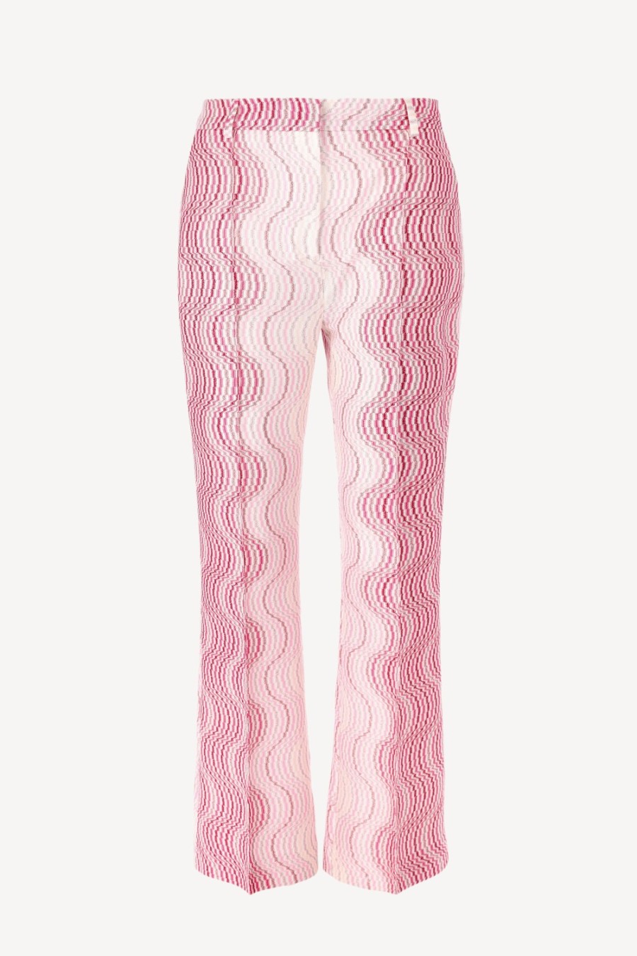 Vetements Missoni | Pantalon Bootcut Blanc/Rose