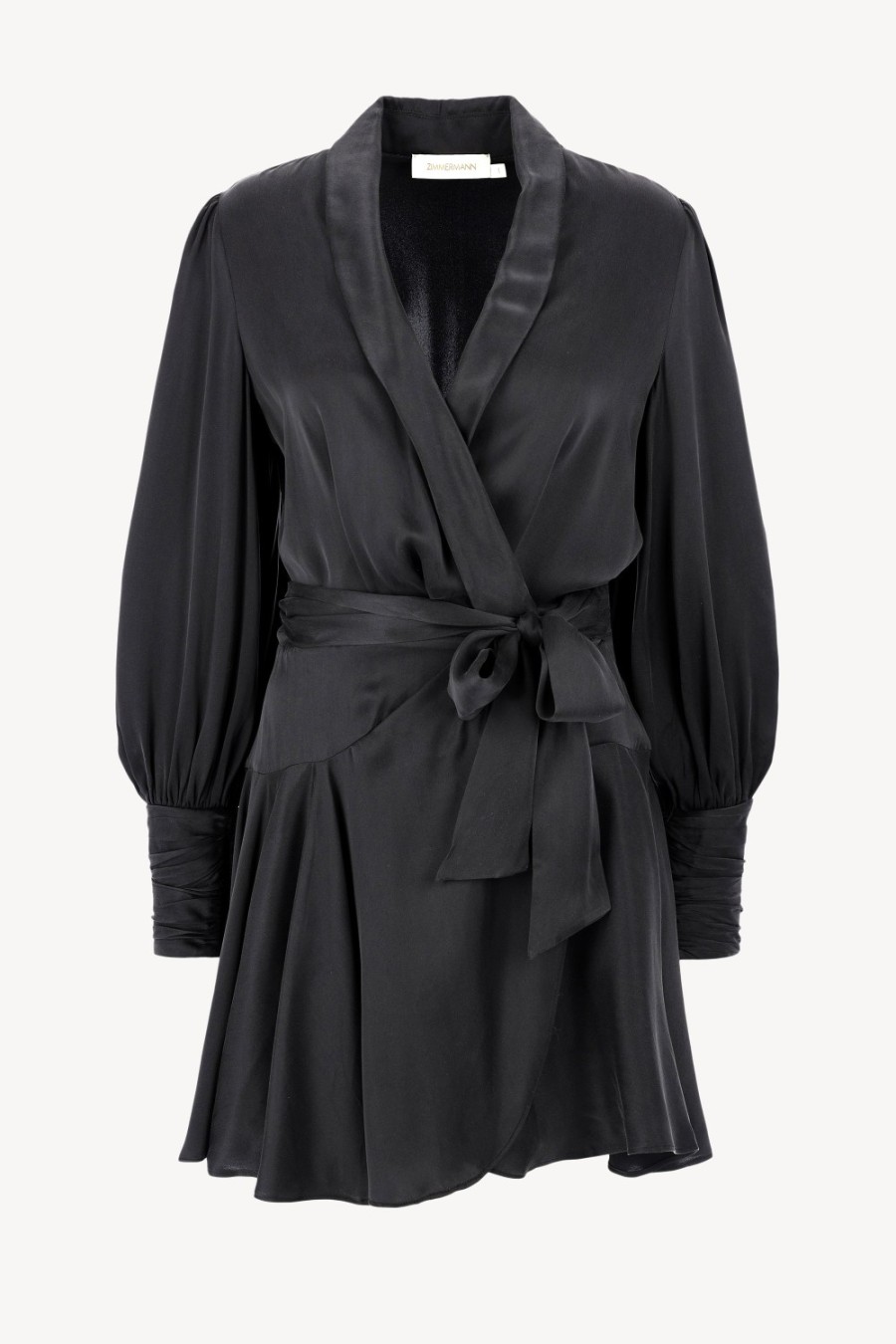 Vetements Zimmermann | Robe Silk Wrap Mini En Noir