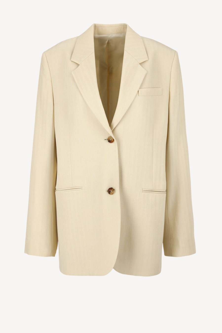 Vetements Toteme | Blazer Herringbone En Sable