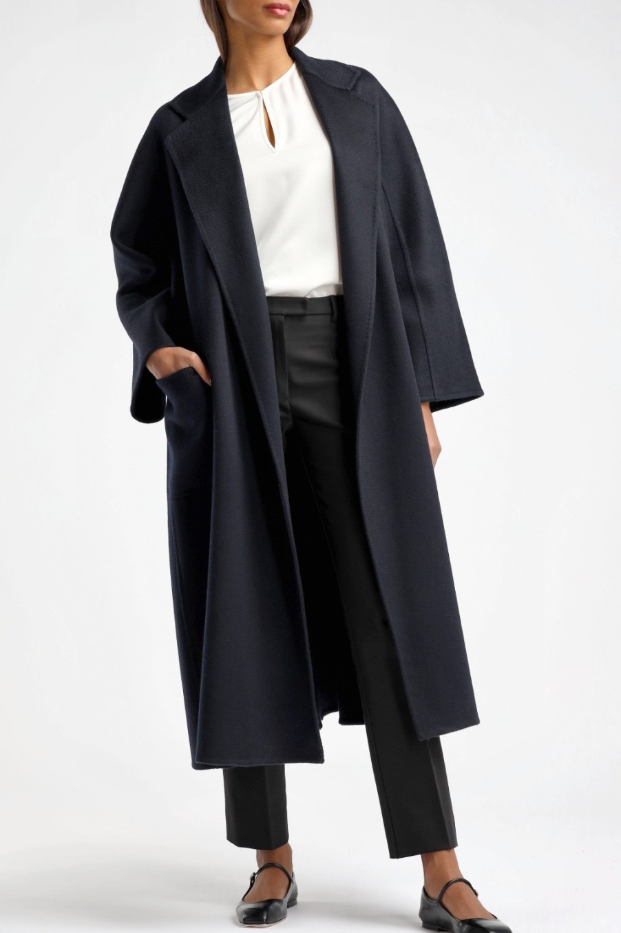 Vetements Max Mara | Manteau Ludmilla En Bleu Outremer