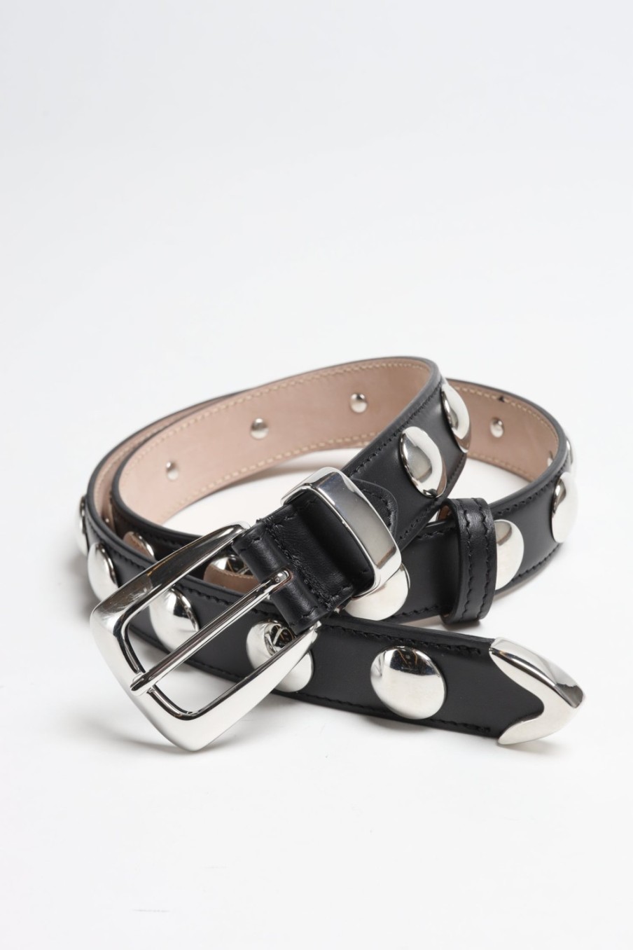 Accessoires Khaite | Ceinture Benny Studs En Noir