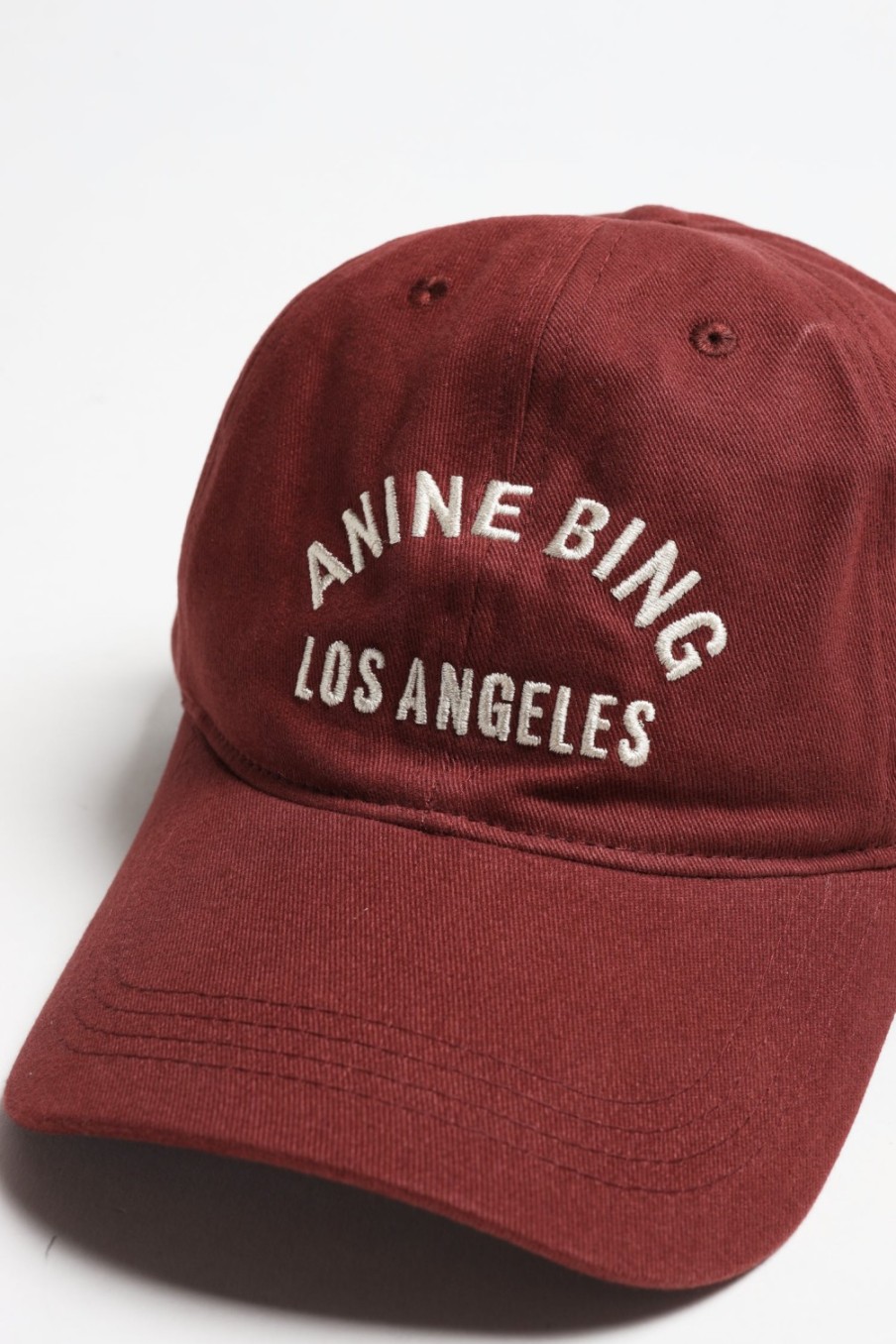 Accessoires Anine Bing | Casquette Jeremy La En Cerise Foncee