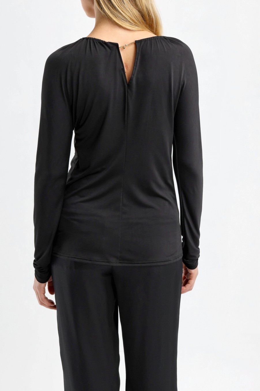 Vetements Victoria Beckham | T-Shirt Long Split En Noir