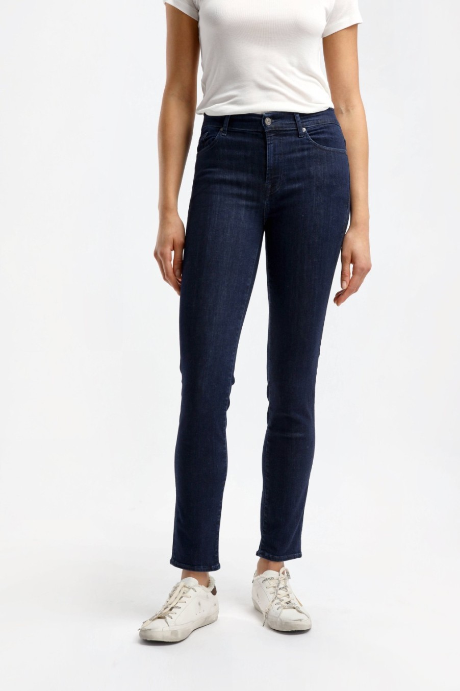Vetements 7 For All Mankind | Jeans Roxanne Soho En Bleu Fonce