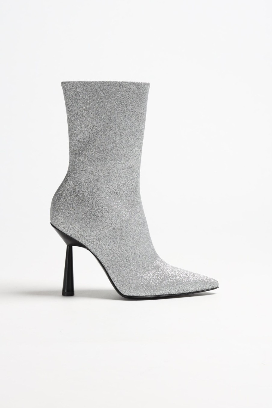 Chaussures Gia x RHW | Bottes Rosie 7 En Paillettes Argentees