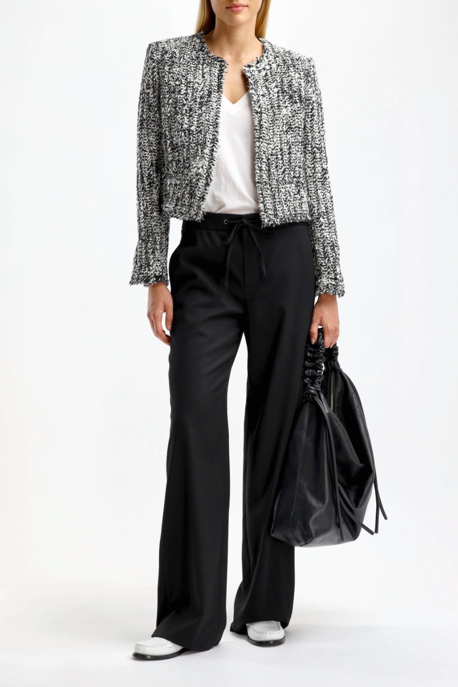 Vetements IRO | Blazer Silgo En Noir Et Blanc