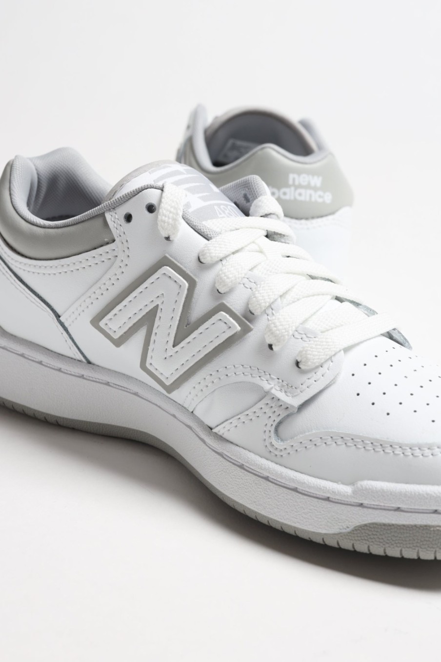 Chaussures New Balance | Baskets 480 En Blanc/Gris