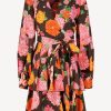Vetements La Double J | Robe Portefeuille Jacquard En Chocolat