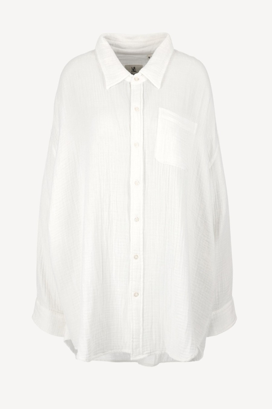 Vetements Denimist | Blouse Button Front En Ecru