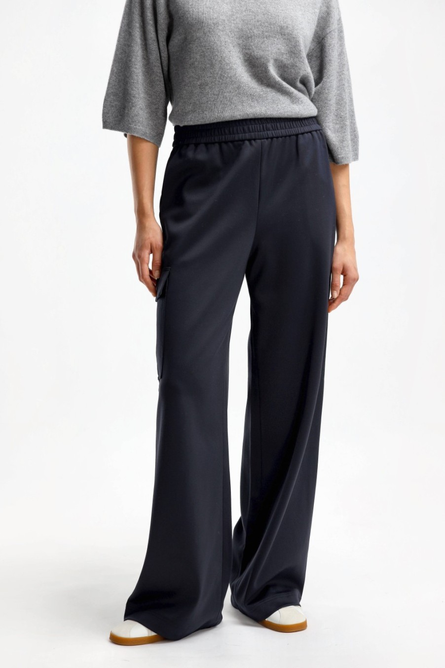 Vetements Tibi | Pantalon Active Knit En Marine