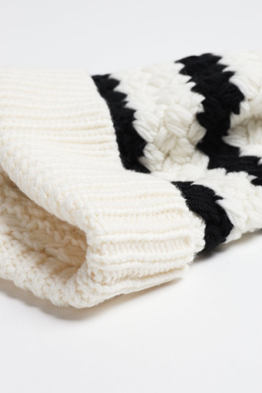 Accessoires Alanui | Bonnet Mariner En Noir/Chalc