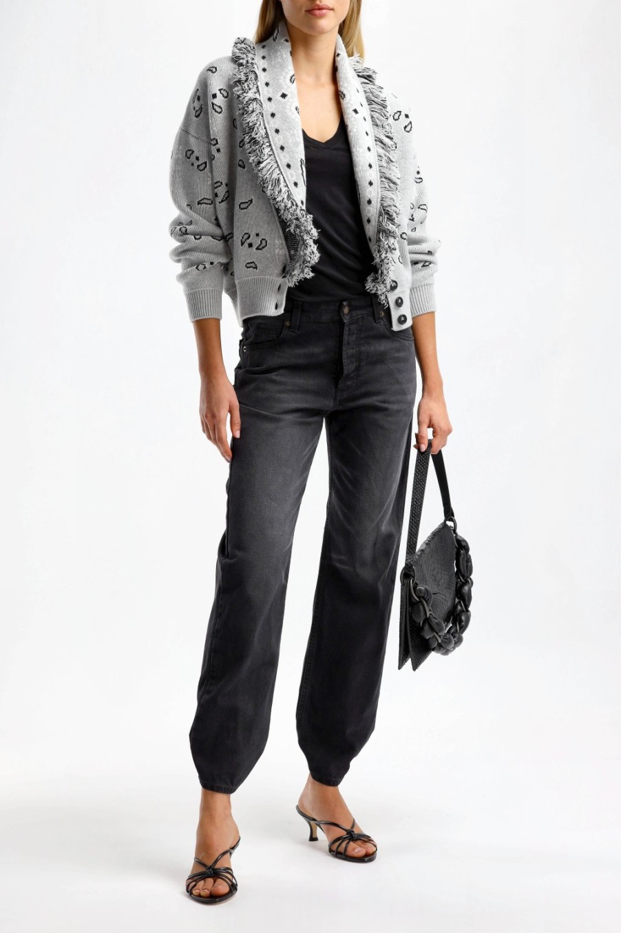 Vetements Alanui | Cardigan Bandana Bomber A Cloud