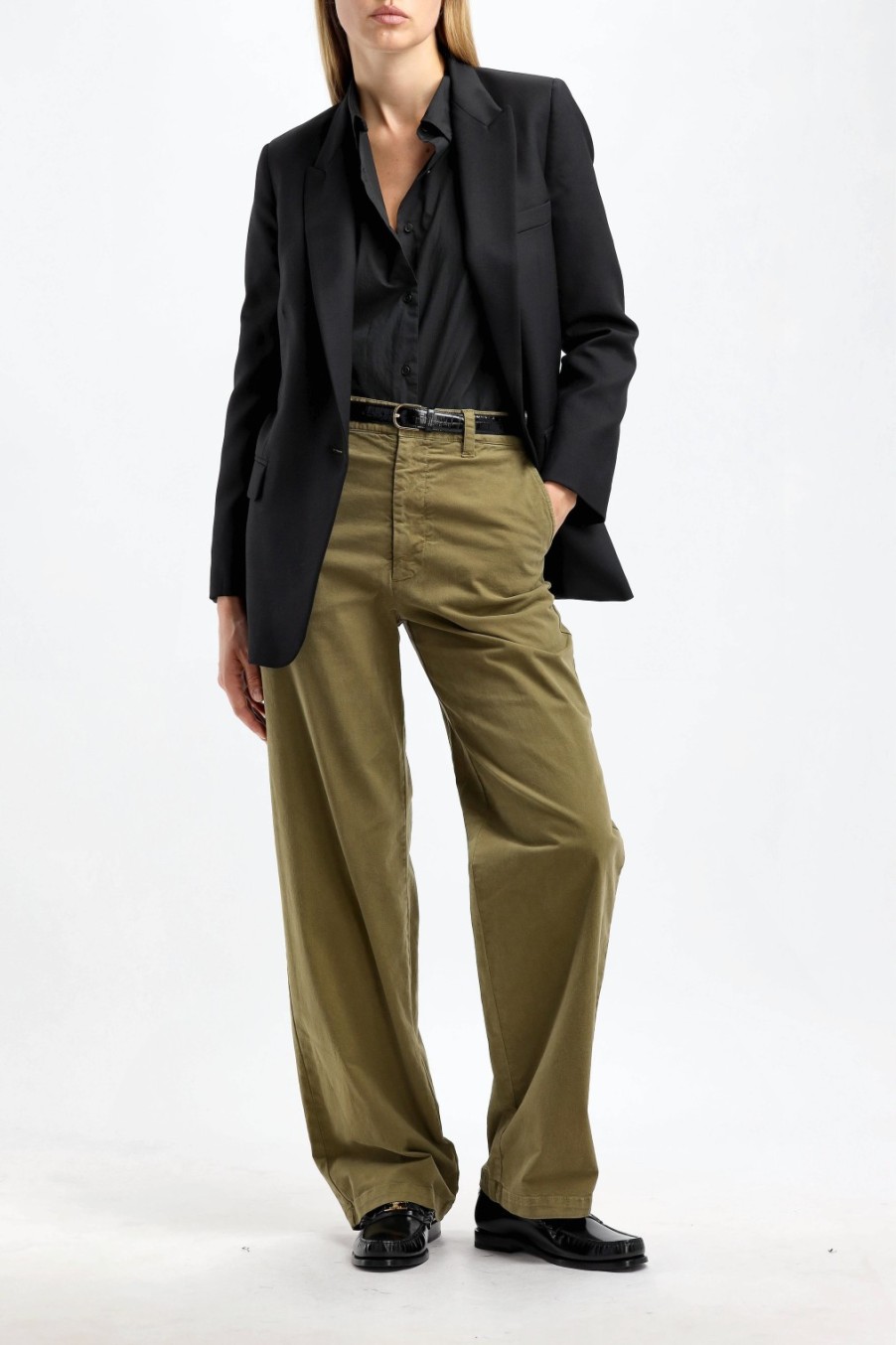 Vetements Nili Lotan | Pantalon Eliot Boy En Olive