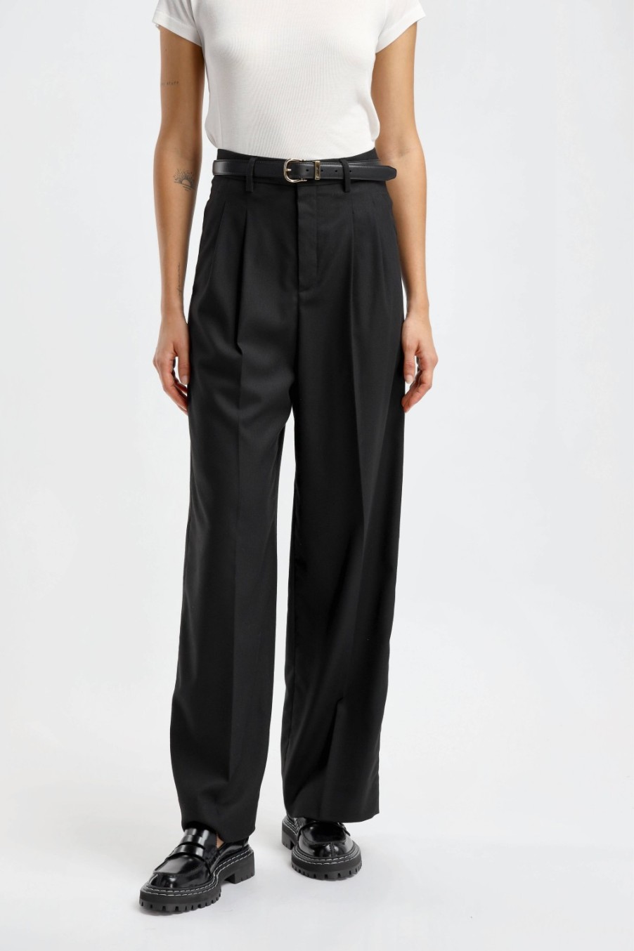 Vetements Rossi | Pantalon En Flanelle Noa En Noir