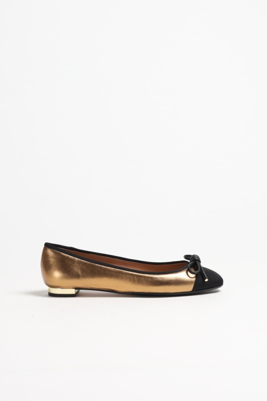 Chaussures Aquazzura | Ballerines Parisina En Laiton/Noir