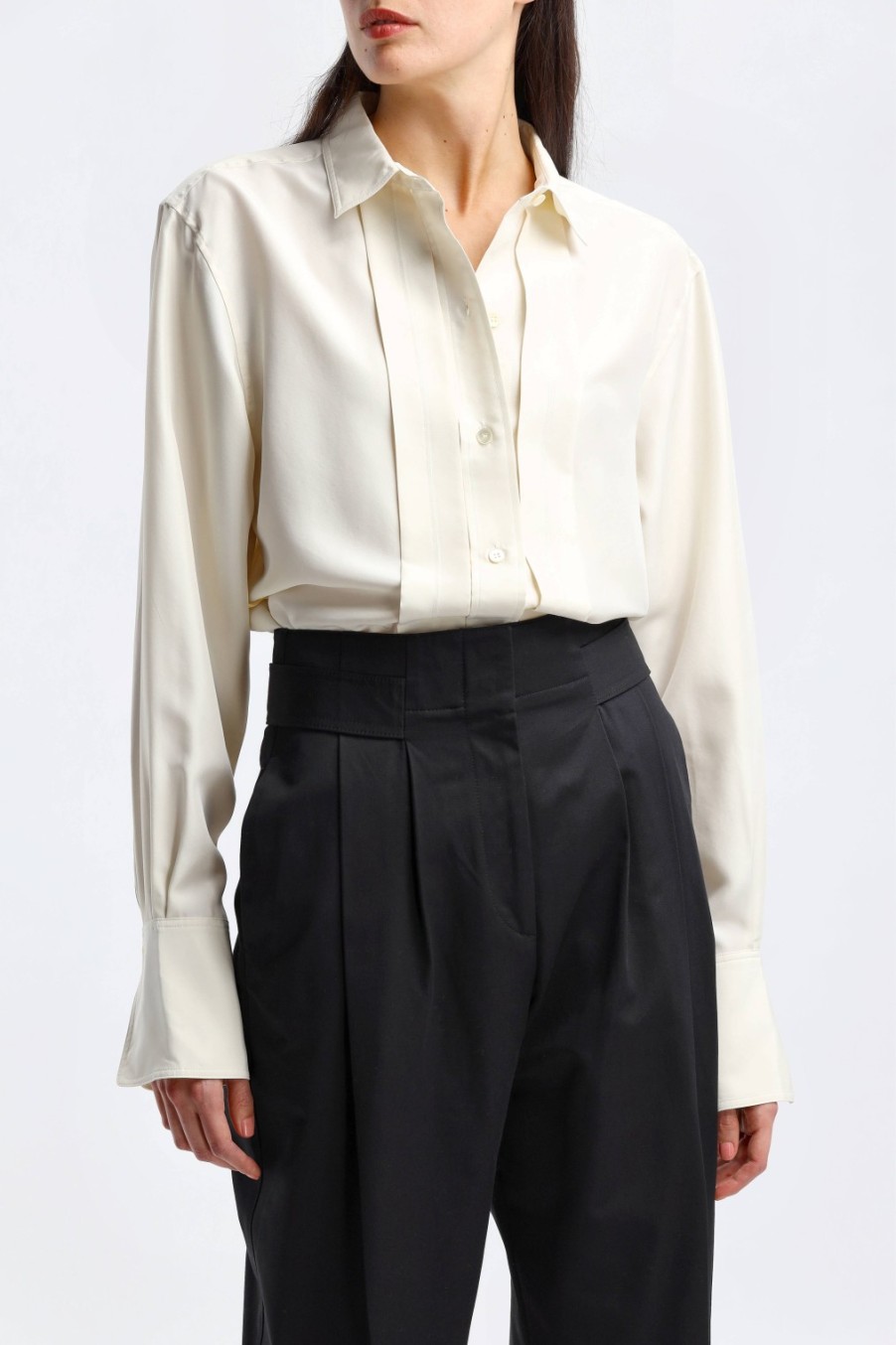 Vetements Toteme | Blouse Pleated En Macadamia