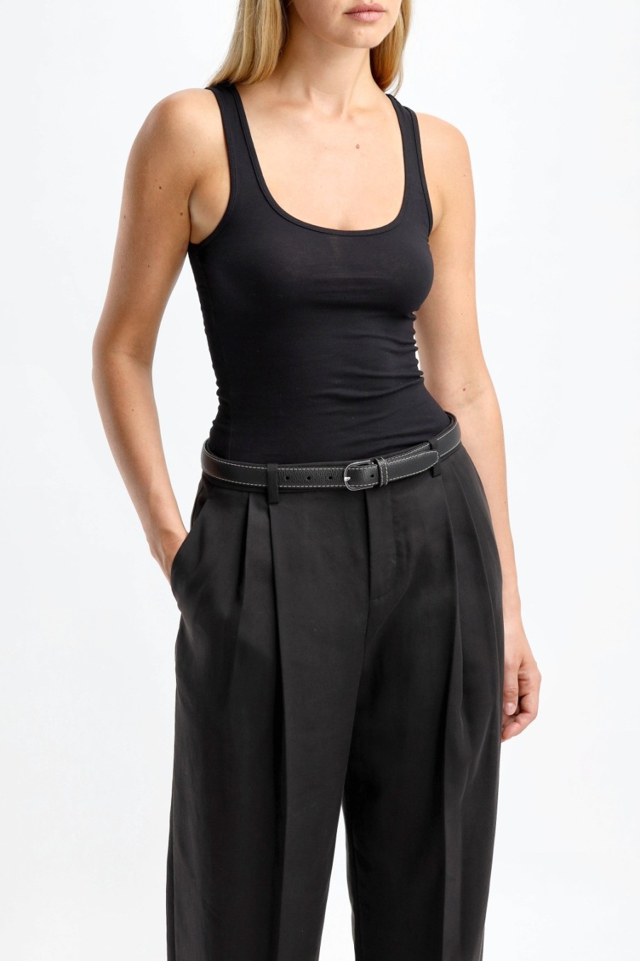 Vetements James Perse | Debardeur Long En Noir