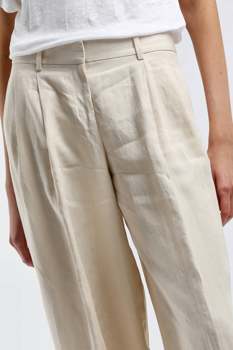 Vetements Theory | Pantalon Low Rise In Bone