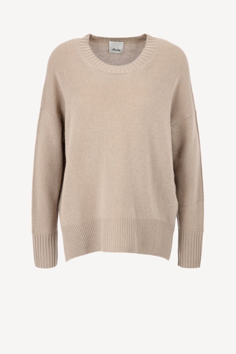 Vetements Allude | Pull Ras Du Cou Beige