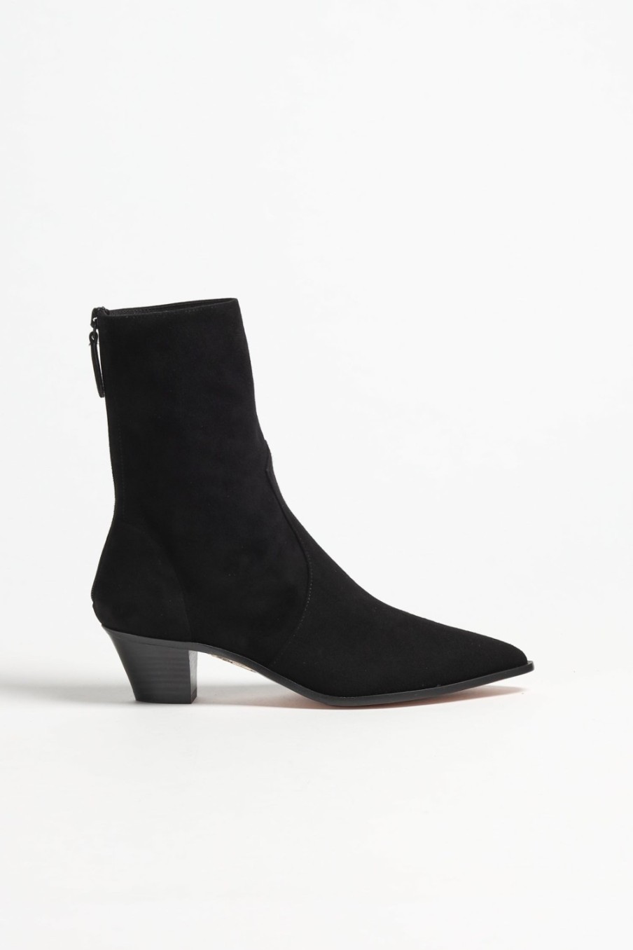 Chaussures Aquazzura | Boots Brunswick Suede En Noir
