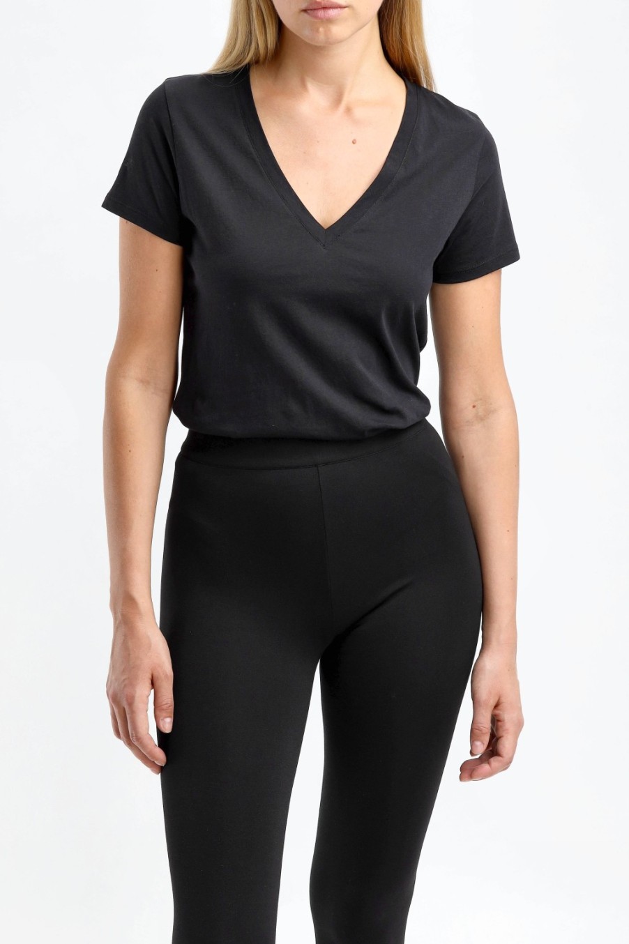 Vetements Vince | T-Shirt Essential V En Noir