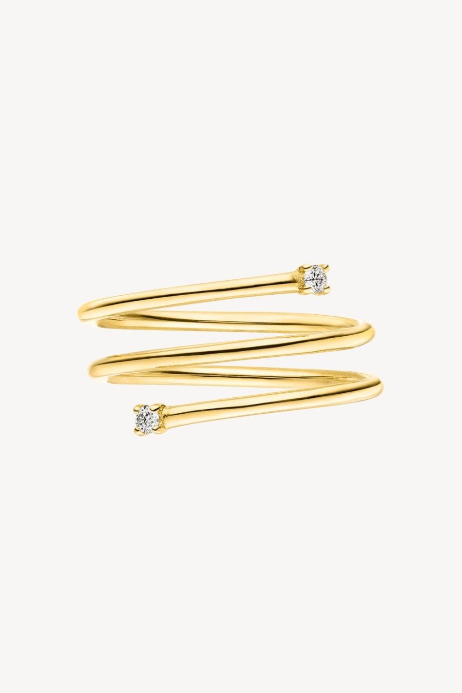 Bijoux Nina Kastens Jewelry | Bague Twisted Diamond En Or