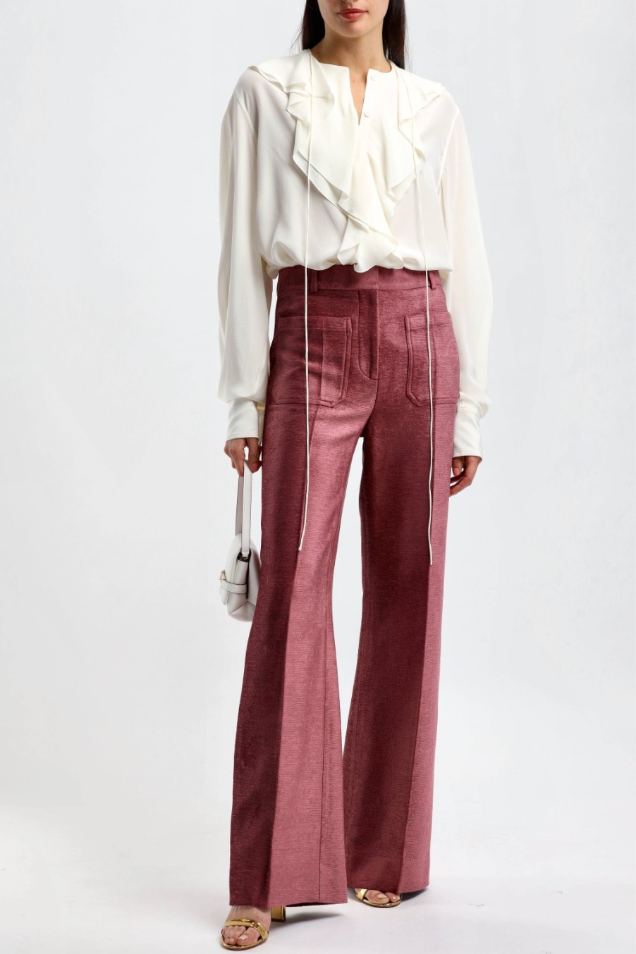 Vetements Victoria Beckham | Pantalon Alina En Prune