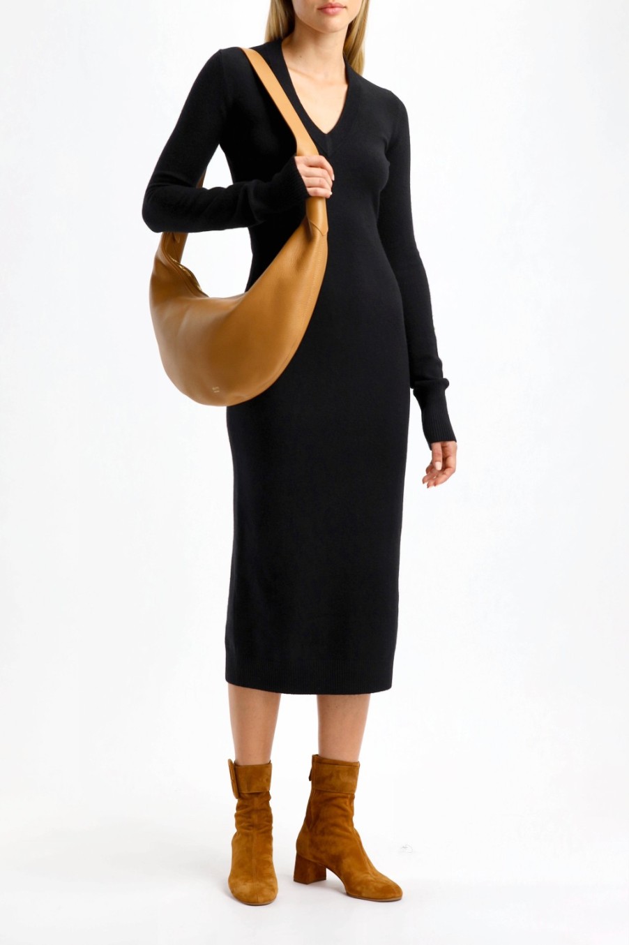 Vetements Sportmax | Robe En Tricot Divo En Noir