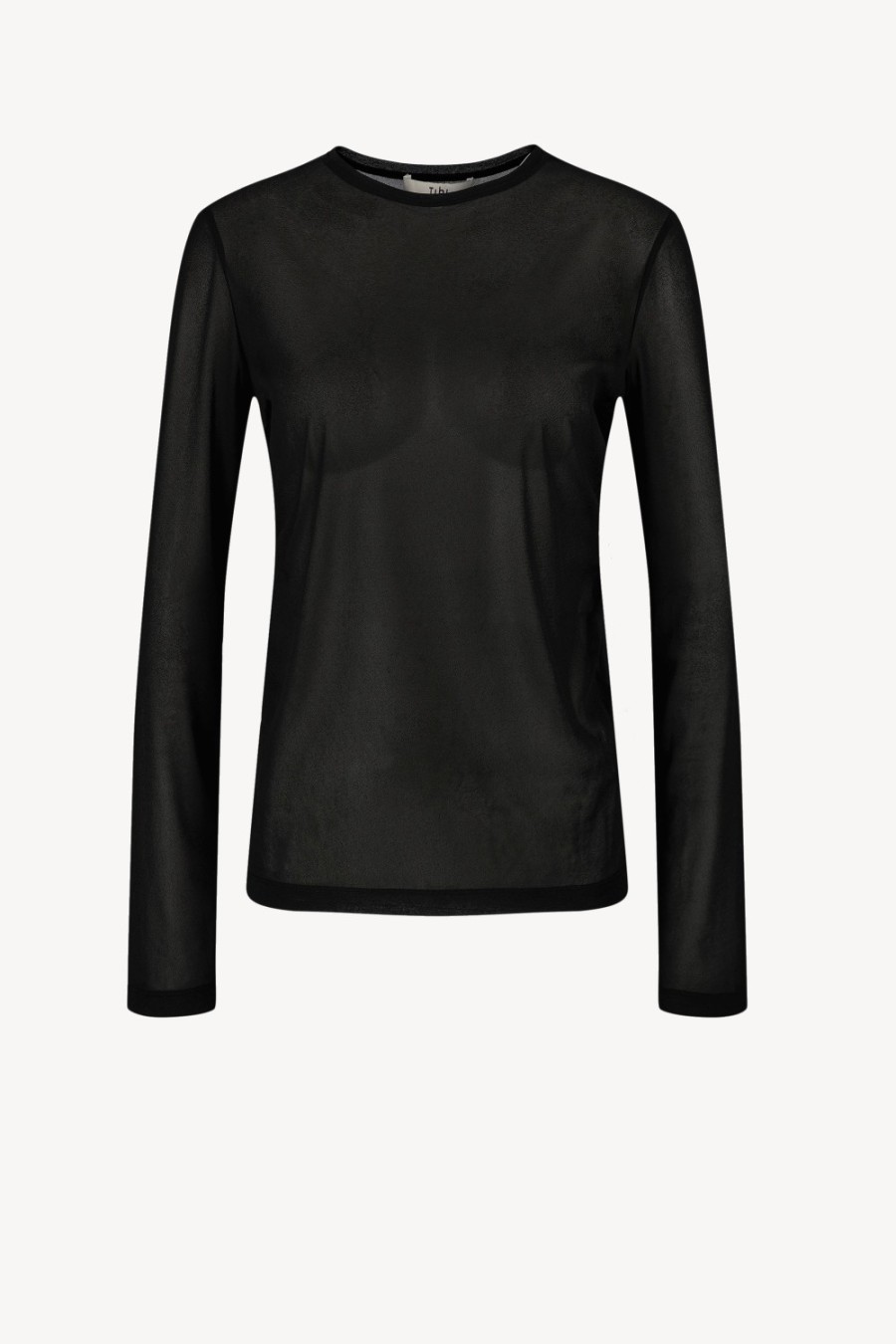 Vetements Tibi | Top Sheer Gauze En Noir