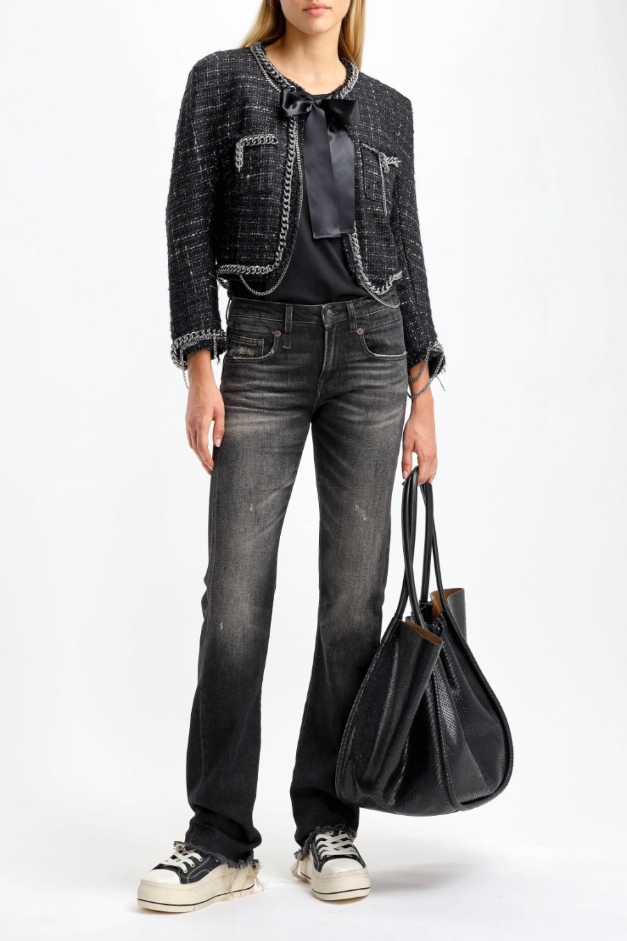Vetements R13 | Veste En Tweed R13 En Noir