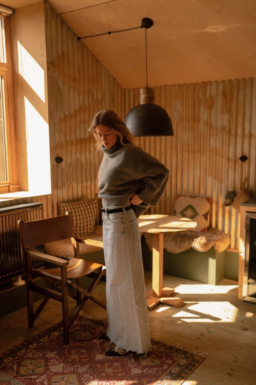Vetements Agolde | Jupe En Jean Hilla In Practice