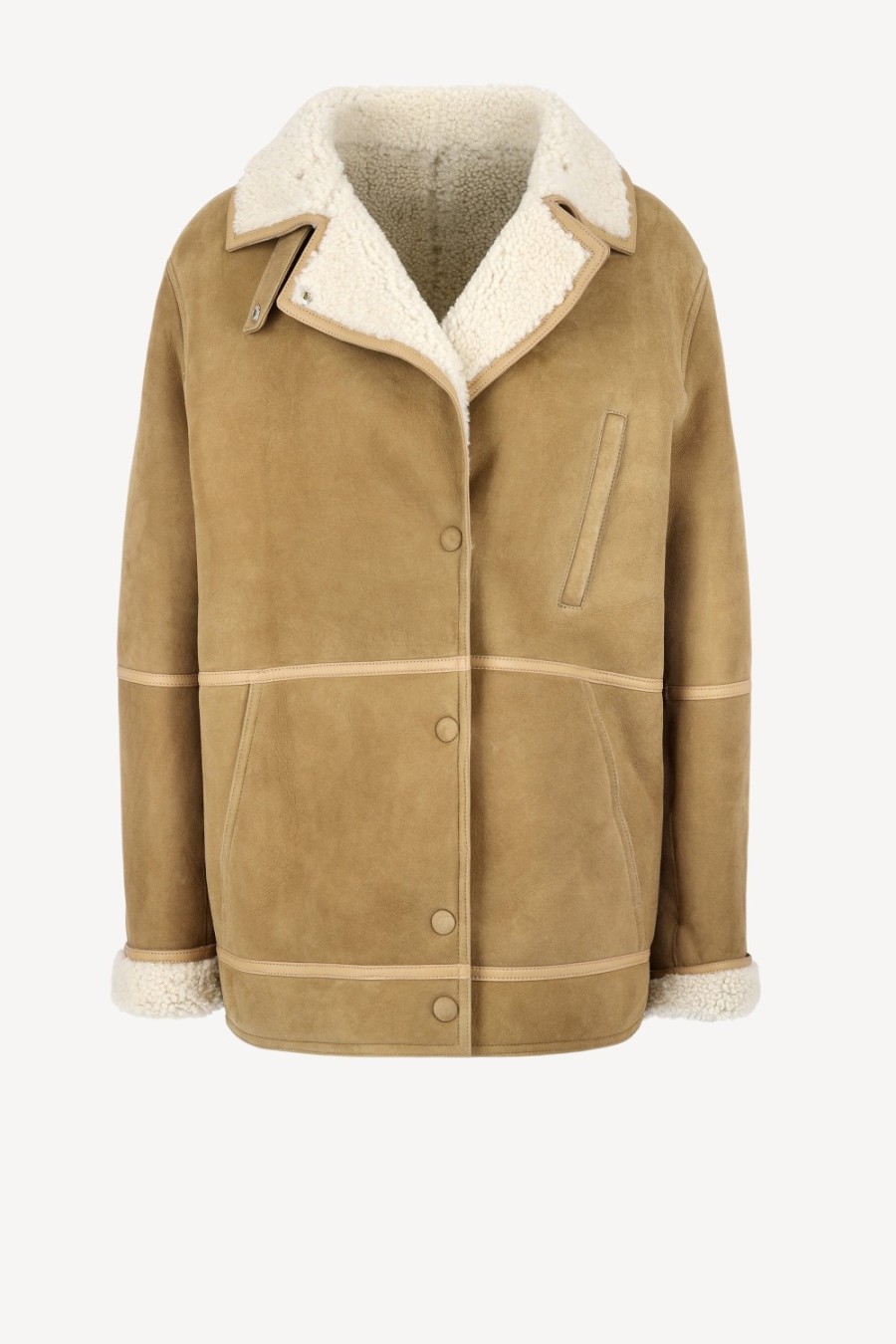 Vetements Yves Salomon | Veste Shearling En Camel