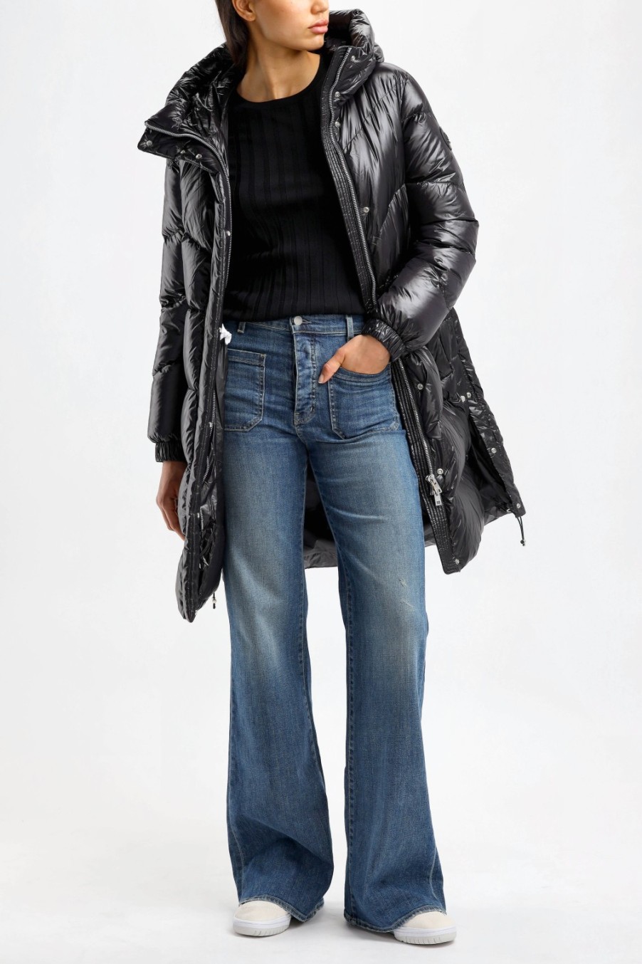 Vetements Woolrich | Manteau Aliquippa En Noir