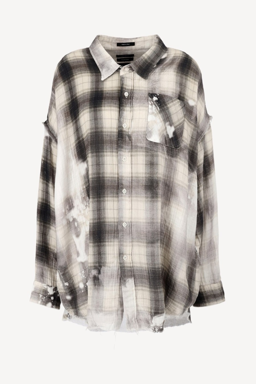 Vetements R13 | Blouse Drop Neck En Ecru/Brun