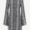 Vetements Michael Kors Collection | Robe Snake Cape En Noir/Blanc