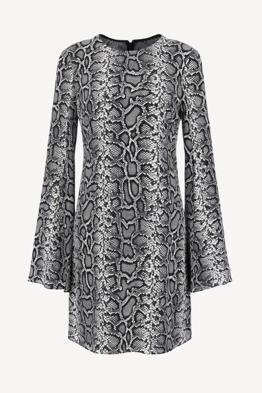 Vetements Michael Kors Collection | Robe Snake Cape En Noir/Blanc