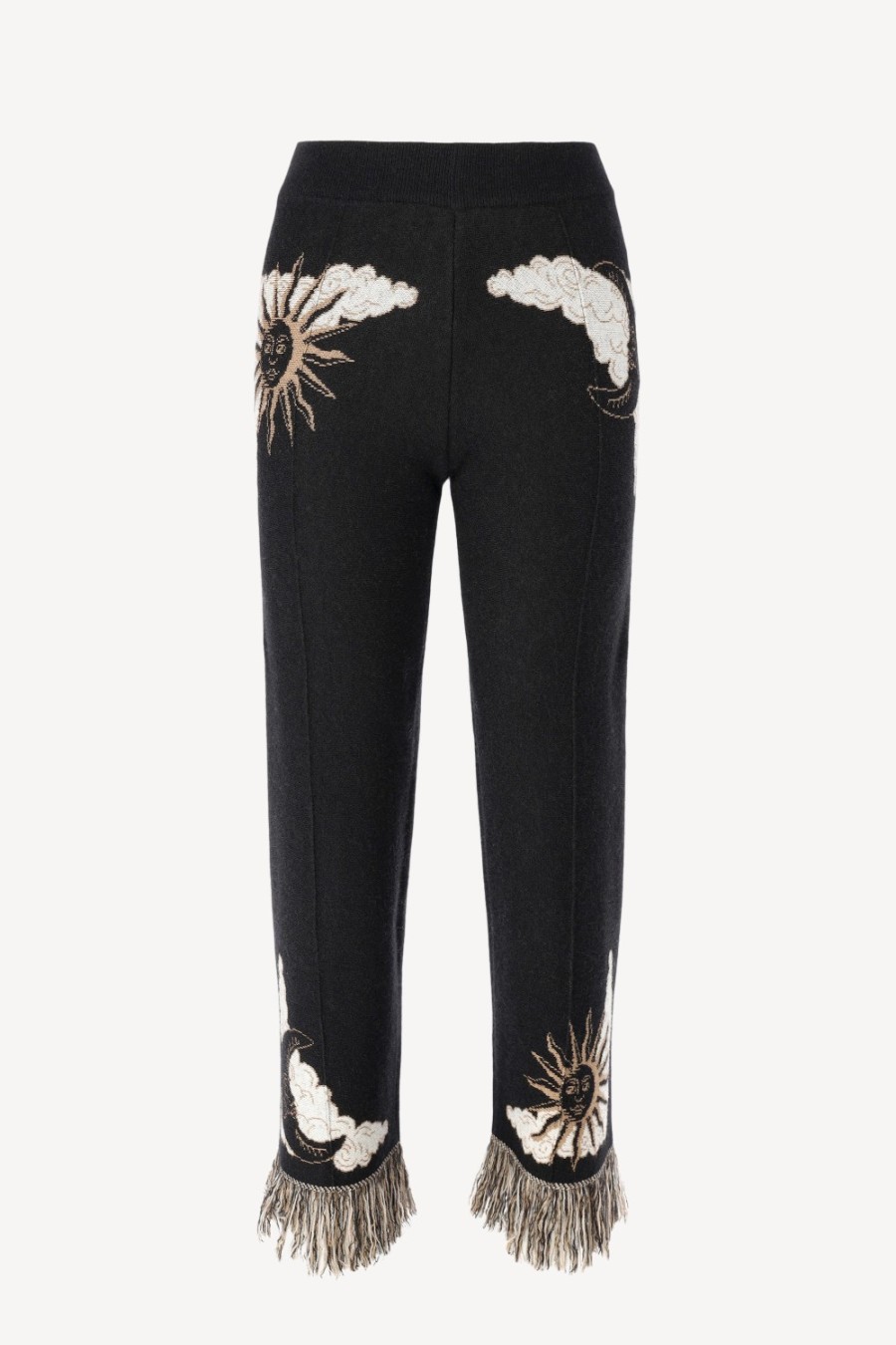 Vetements Alanui | Pantalon Twelve Signs En Noir/Chalk