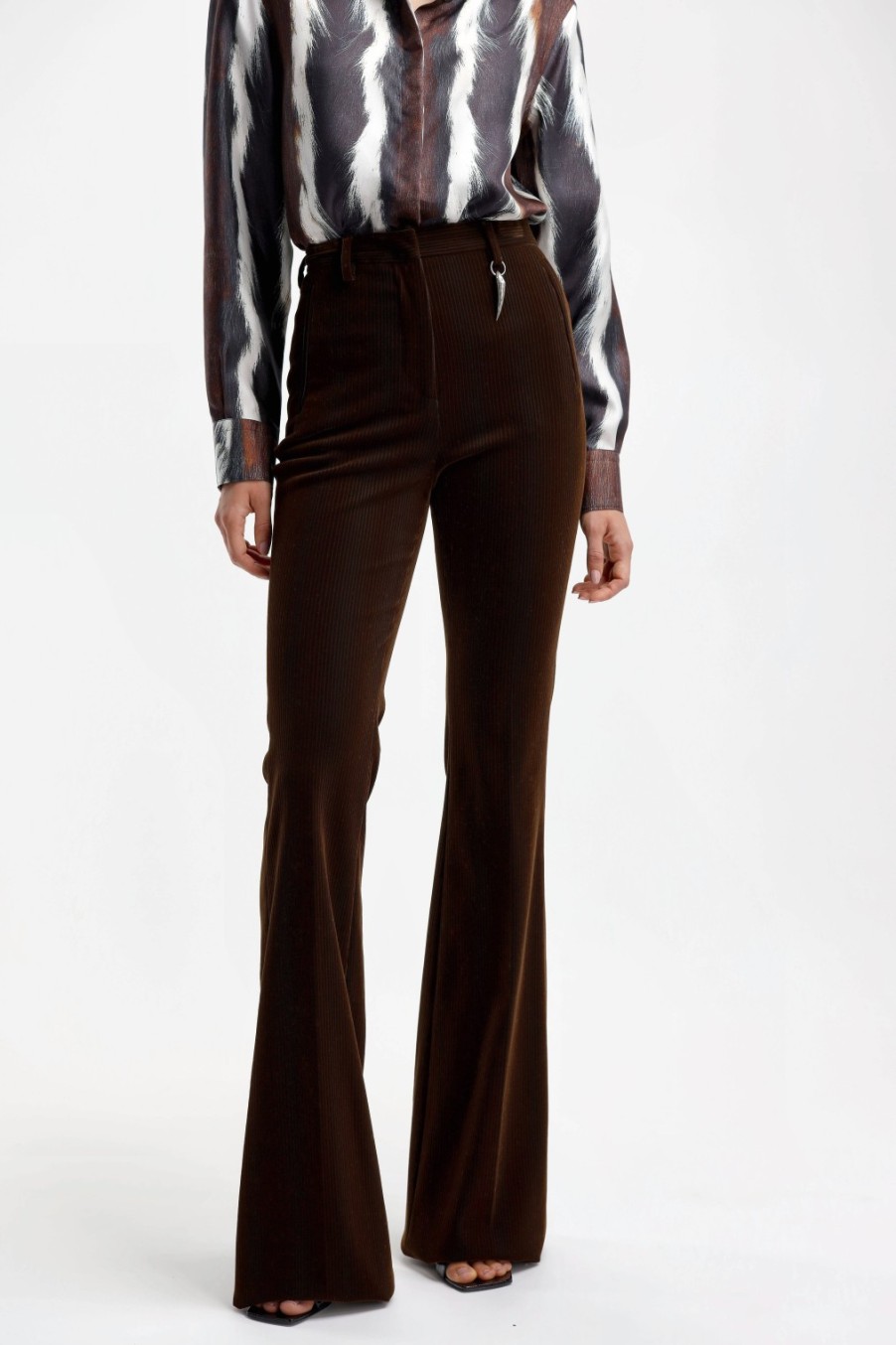 Vetements Roberto Cavalli | Pantalon Bootcut En Marron