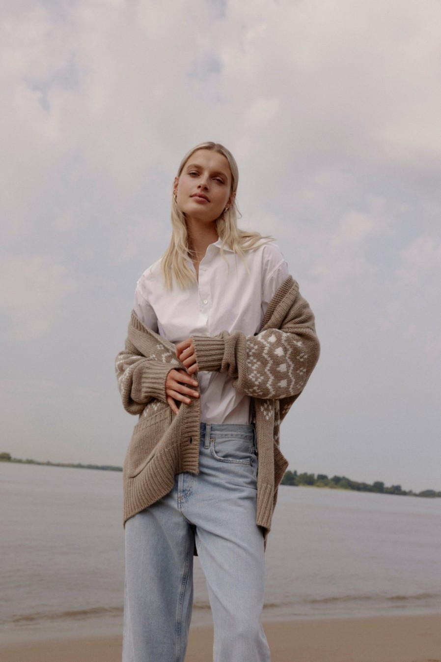Vetements Lisa Yang | Cardigan Greyson Dans Mole/Cream