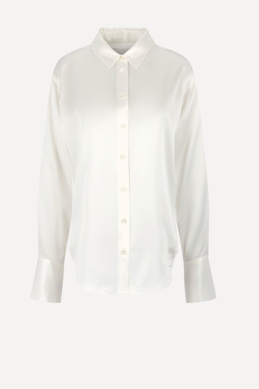 Vetements Frame | Blouse The Standard En Blanc Casse