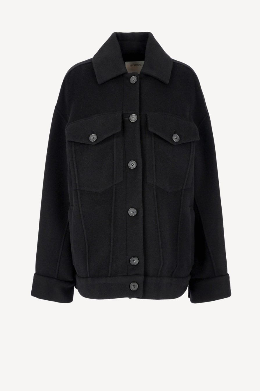 Vetements Sportmax | Veste-Chemise Laccio En Noir