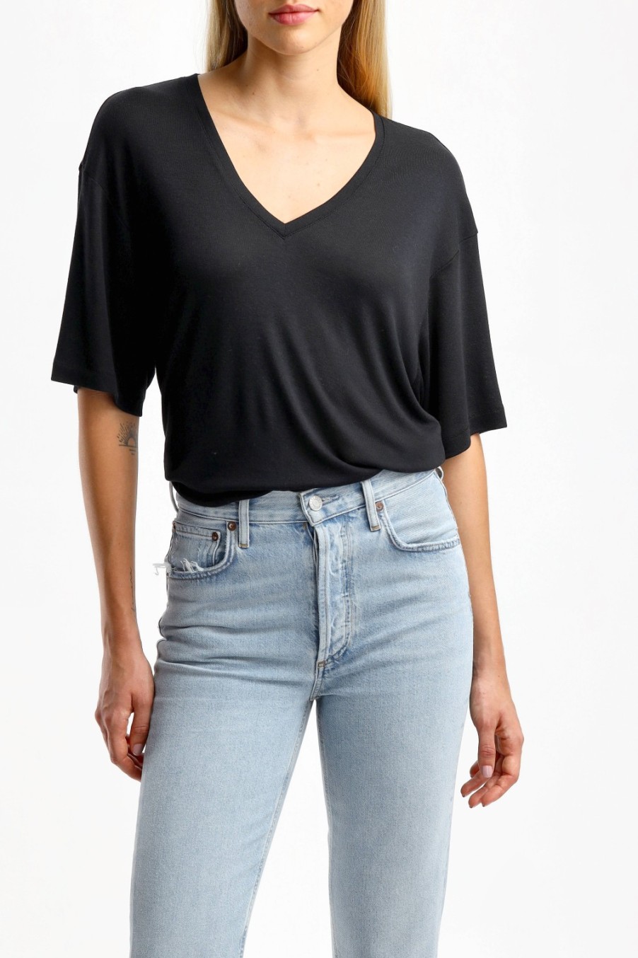 Vetements Anine Bing | T-Shirt Vale En Noir