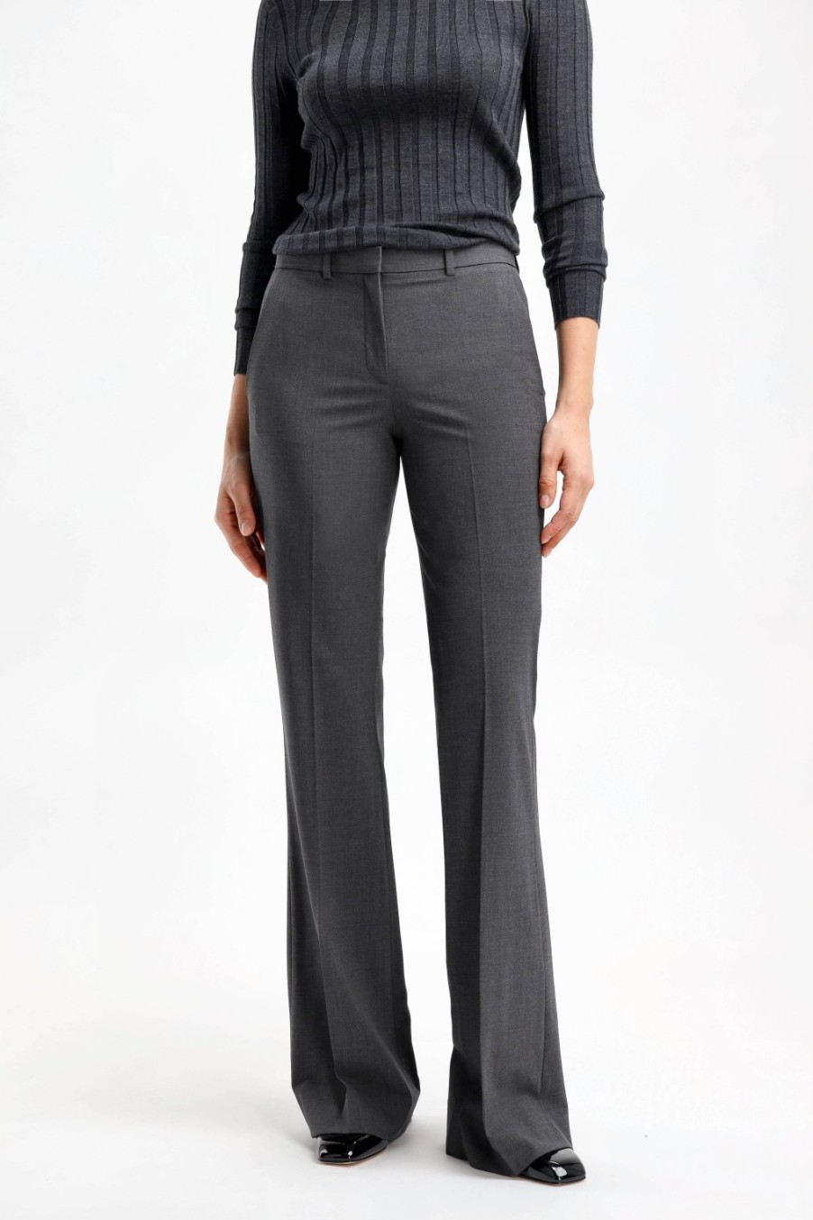 Vetements Theory | Pantalon Demitria Mid En Charcoal