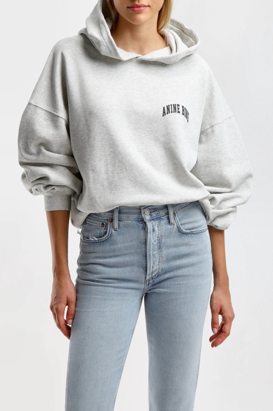 Vetements Anine Bing | Sweat A Capuche Alec En Gris