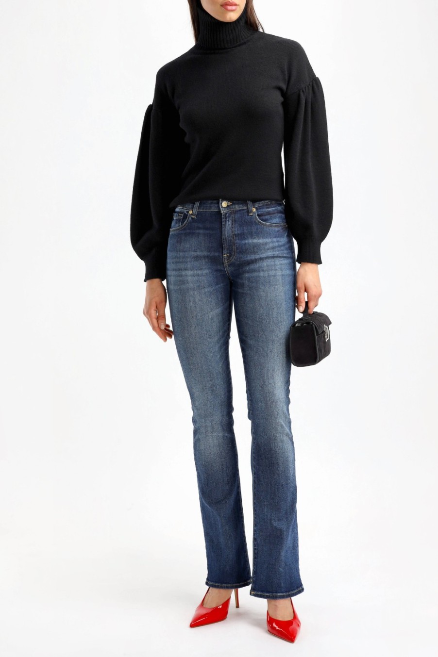 Vetements 7 For All Mankind | Jeans Bootcut Nolita En Bleu Fonce