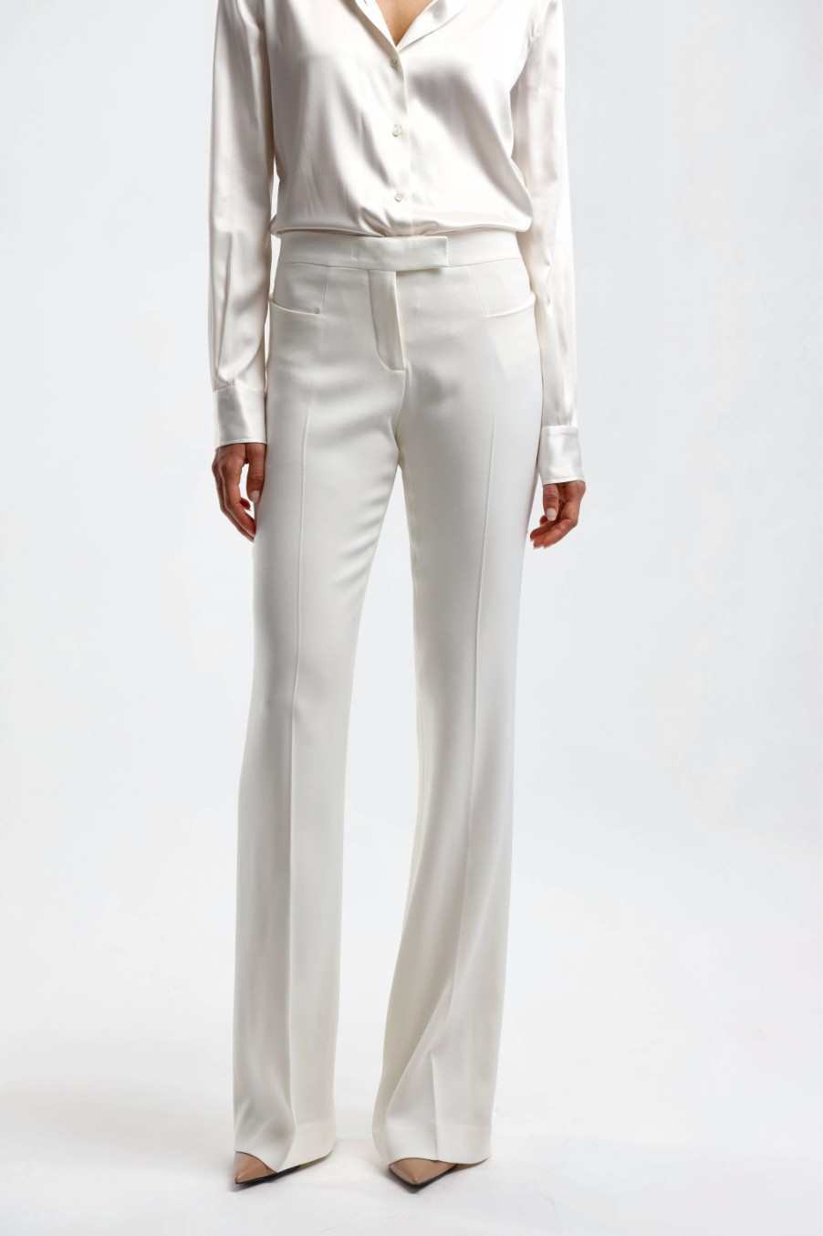 Vetements Tom Ford | Pantalon De Costume Bootcut En Chalk