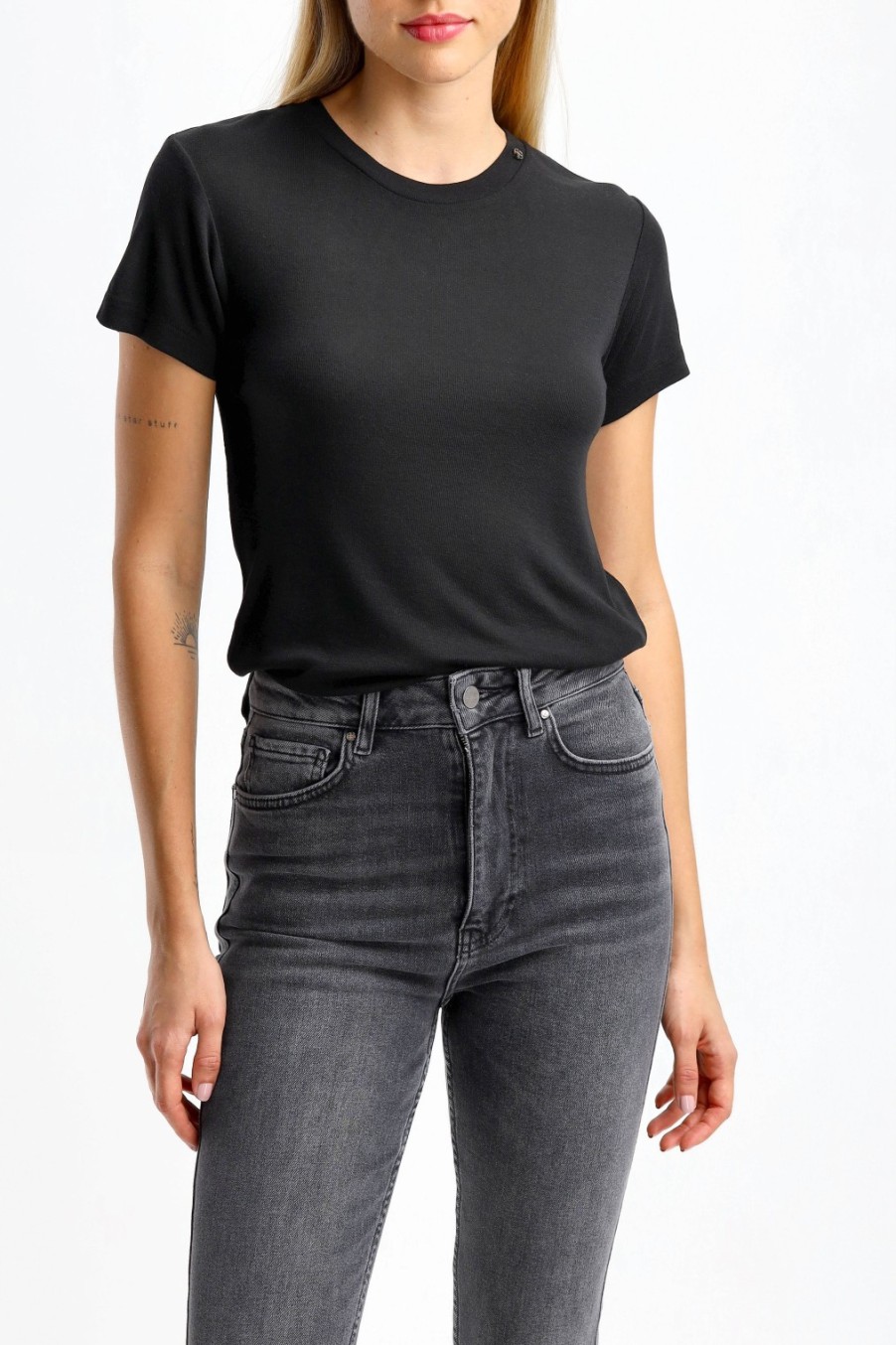 Vetements Anine Bing | T-Shirt Amani En Noir