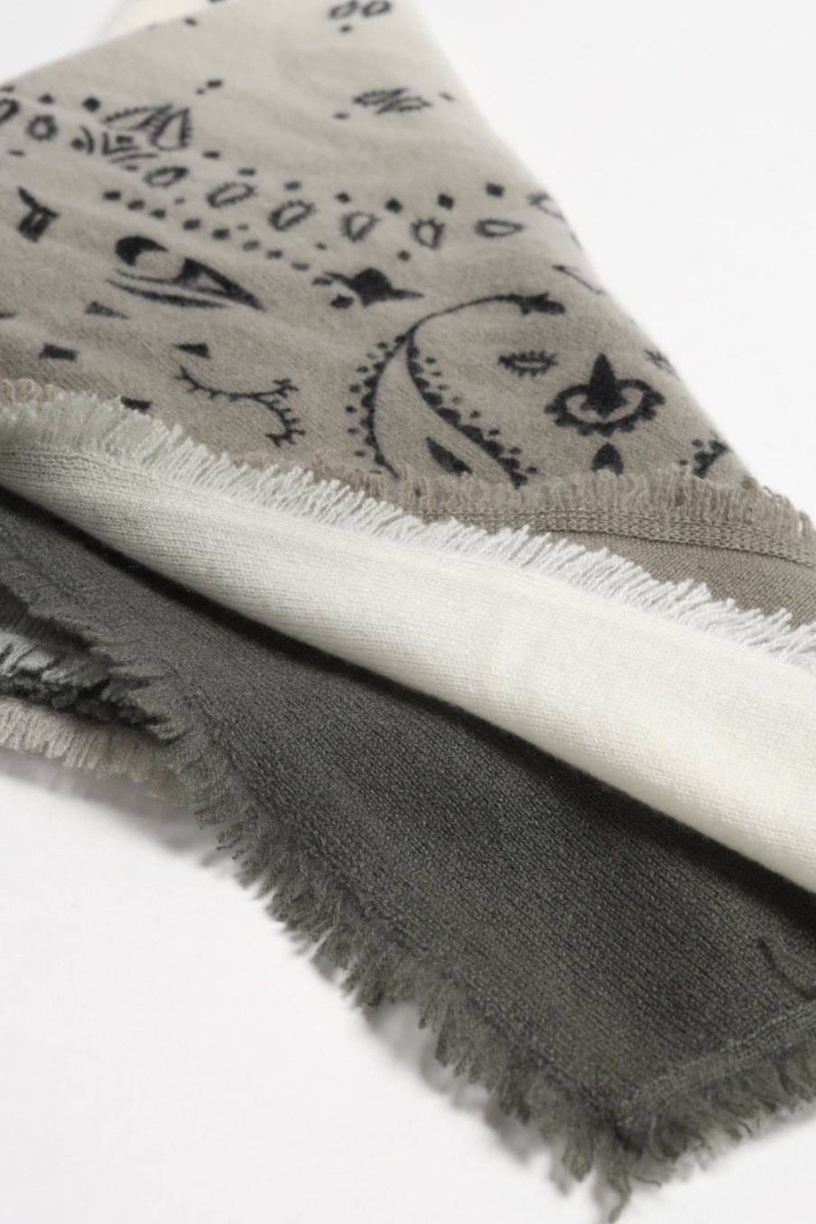 Accessoires Kujten | Echarpe Hachiko Dip Dye En Kaki