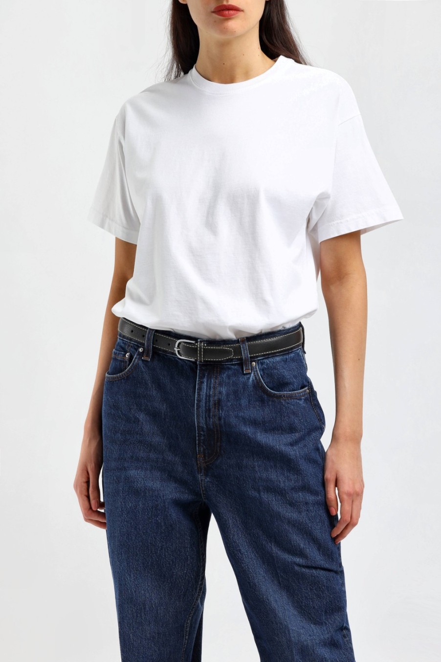 Vetements Toteme | T-Shirt Straight En Blanc Casse